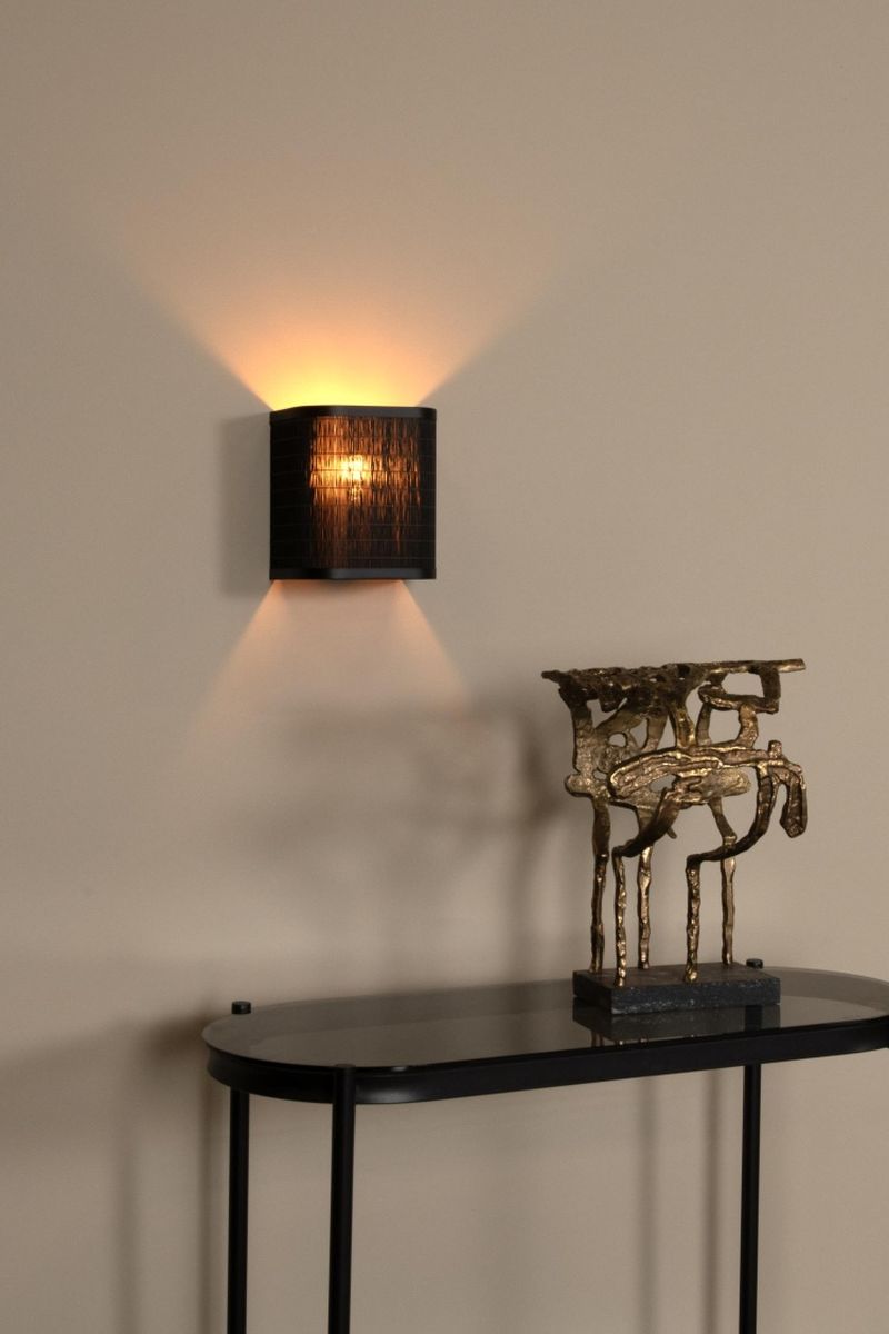 Lucide TAGALOG - Nástenné svietidlo - 1xE27 - Čierne